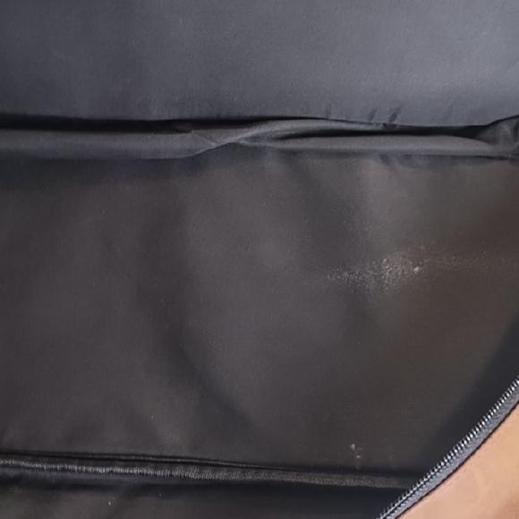 Travel Carry On Bag Brown with Black & Ivory Woven Texured Pattern Bag Large - Picture 10 of 16